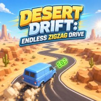 Play Desert Drift: Endless ZigZag Drive now!