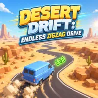 Desert Drift: Endless ZigZag Drive - free online game